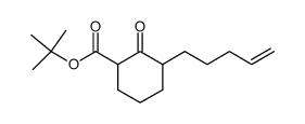 tert-butyl 3-(4'-pentenyl)-2-oxocyclohexanecarboxylate Structure