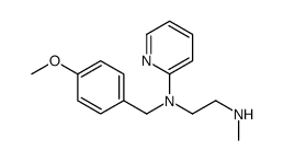 N-(4-甲氧基苄基)-N'-甲基-N-2-吡啶基-1,2-乙二胺结构式