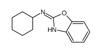 N-环己基-2-苯并噁唑胺结构式
