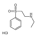2-(benzenesulfonyl)-N-ethylethanamine,hydrochloride结构式