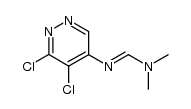 3,4-dichloro-5-(N,N-dimethylaminomethyleneamino)pyridazine Structure