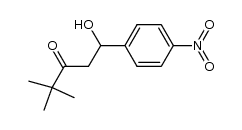 5-hydroxy-2,2-dimethyl-5-(4-nitrophenyl)pentan-3-one结构式