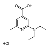 2-(diethylamino)-6-methylpyridine-4-carboxylic acid,hydrochloride Structure