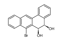 (5R,6S)-7-Bromo-5,6-dihydro-benzo[a]anthracene-5,6-diol Structure