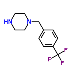 1-(4-三氟甲基苯甲基)哌嗪结构式