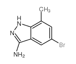 5-溴-7-甲基-1H-吲唑-3-胺结构式