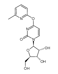 1-((2R,3R,4S,5R)-3,4-dihydroxy-5-(hydroxymethyl)tetrahydrofuran-2-yl)-4-((6-methylpyridin-2-yl)oxy)pyrimidin-2(1H)-one结构式
