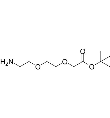 H2N-PEG2-CH2COOtBu结构式