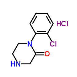 1-(3-氯苯基)哌嗪-2-酮盐酸盐结构式