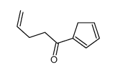 1-cyclopenta-1,3-dien-1-ylpent-4-en-1-one结构式