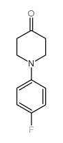 1-(4-氟苯基)-哌啶-4-酮结构式