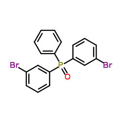 双(3-溴苯基)苯基氧化膦结构式