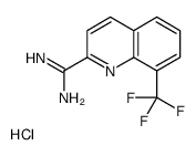 8-(三氟甲基)喹啉-2-羧酰胺盐酸盐结构式