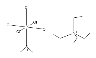 tetraethylammonium pentachloro(dimethylsulphide)iridate(IV) Structure