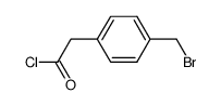 2-(4-(bromomethyl)phenyl)acetyl chloride Structure