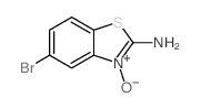 2-氨基-5-溴苯并噻唑-3-氧化物结构式