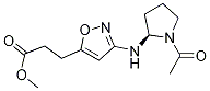 3-[(2R)-1-乙酰基-2-吡咯烷]-ALPHA-氨基-5-异噁唑丙酸甲酯结构式
