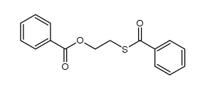 2-(benzoylthio)ethyl benzoate Structure