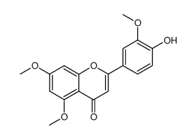 4'-Hydroxy-5,7,3'-trimethoxyflavone Structure