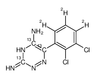Lamotrigine-13c,d3 Structure