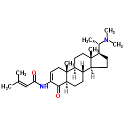 粉蕊黄杨胺 M结构式