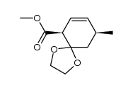 Methyl cis-9-Methyl-1,4-dioxaspiro[4.5]dec-7-ene-6-carboxylate Structure