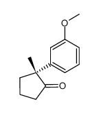 (2R)-2-methyl-2-[3-(methyloxy)-phenyl]cyclopentanone Structure