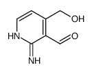 2-amino-4-(hydroxymethyl)pyridine-3-carbaldehyde Structure