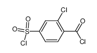2-chloro-4-(chlorosulfonyl)benzoyl chloride structure