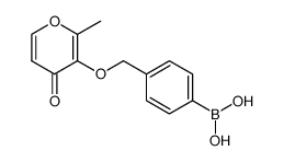 4-(((2-methyl-4-oxo-4H-pyran-3-yl)oxy)methyl)phenylboronic acid Structure