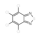 2,3,4,5-tetrachloro-8-thia-7,9-diazabicyclo[4.3.0]nona-2,4,6,9-tetraene结构式
