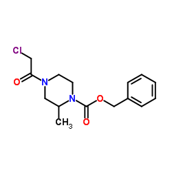 Benzyl 4-(chloroacetyl)-2-methyl-1-piperazinecarboxylate Structure