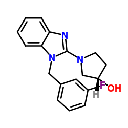(S)-1-[1-(3-Fluoro-benzyl)-1H-benzoimidazol-2-yl]-pyrrolidin-3-ol Structure