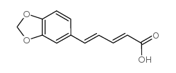5-(3,4-亚甲基二氧苯基)-2,4-戊二烯酸结构式