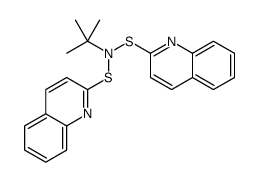 2-methyl-N,N-bis(quinolin-2-ylsulfanyl)propan-2-amine结构式