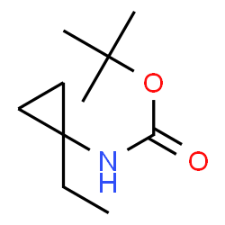 N-(1-乙基环丙基)氨基甲酸叔丁酯结构式