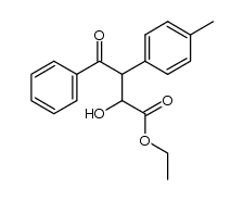 ethyl 2-hydroxy-4-oxo-4-phenyl-3-(p-tolyl)butanoate结构式