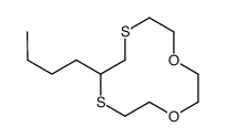 8-butyl-1,4-dioxa-7,10-dithiacyclododecane Structure
