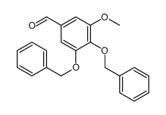 3-methoxy-4,5-bis(phenylmethoxy)benzaldehyde结构式