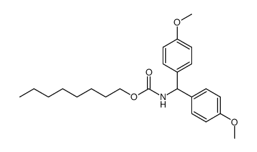 octyl (bis(4-methoxyphenyl)methyl)carbamate Structure