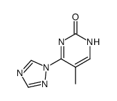 5-methyl-4-(1,2,4-triazol-1-yl)-pyrimidin-2-(1H)-one结构式