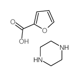Furan-2-carboxylic acid; piperazine Structure