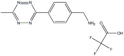 (4-(6-methyl-1,2,4,5-tetrazin-3-yl)phenyl)methanamine trifluoroacetic acid Structure