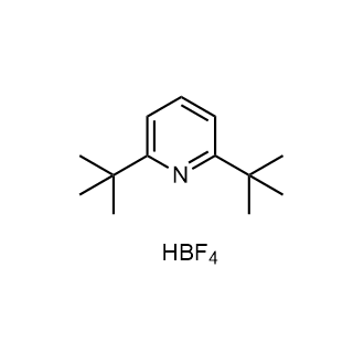 2,6-二叔丁基吡啶四氟硼酸盐结构式