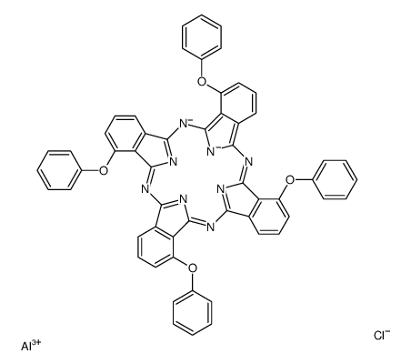 Aluminum 1,8,15,22-tetraphenoxy-29H,31H-phthalocyanine chloride structure
