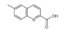 6-甲基喹啉-2-羧酸结构式