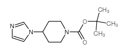 4-(1H-咪唑-1-基)哌啶-1-羧酸叔丁酯结构式