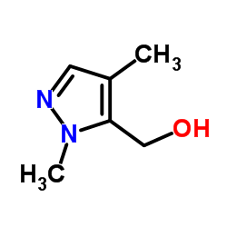 (1,4-Dimethyl-1H-pyrazol-5-yl)methanol Structure