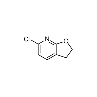 6-氯-2,3-二氢呋喃[2,3-b]吡啶结构式