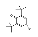 4-bromo-2,6-ditert-butyl-4-methylcyclohexa-2,5-dien-1-one Structure